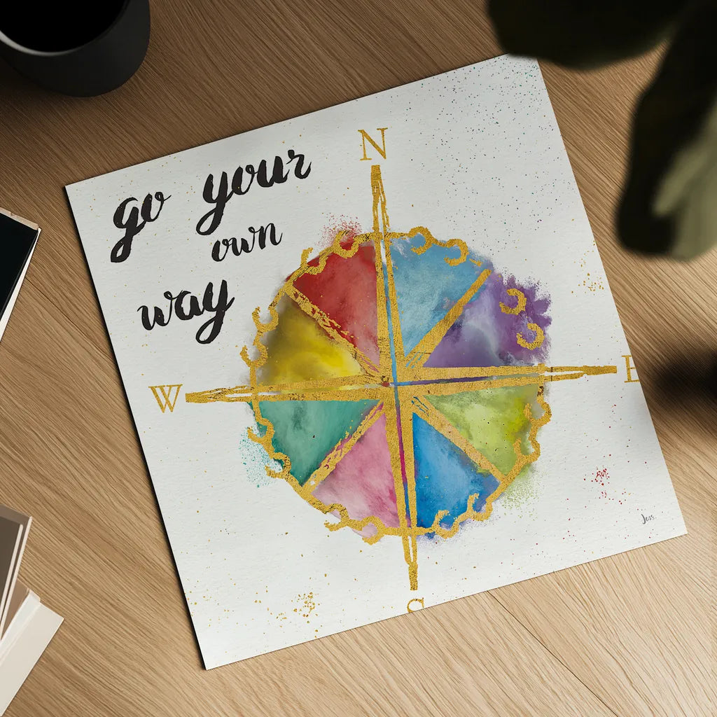 Colorful World II by Jess Aiken. Shown as a detailed flat fine art print, highlighting archival giclee quality. Available as an archival giclee rolled canvas, fine art paper, or poster print. SKU 28770a.