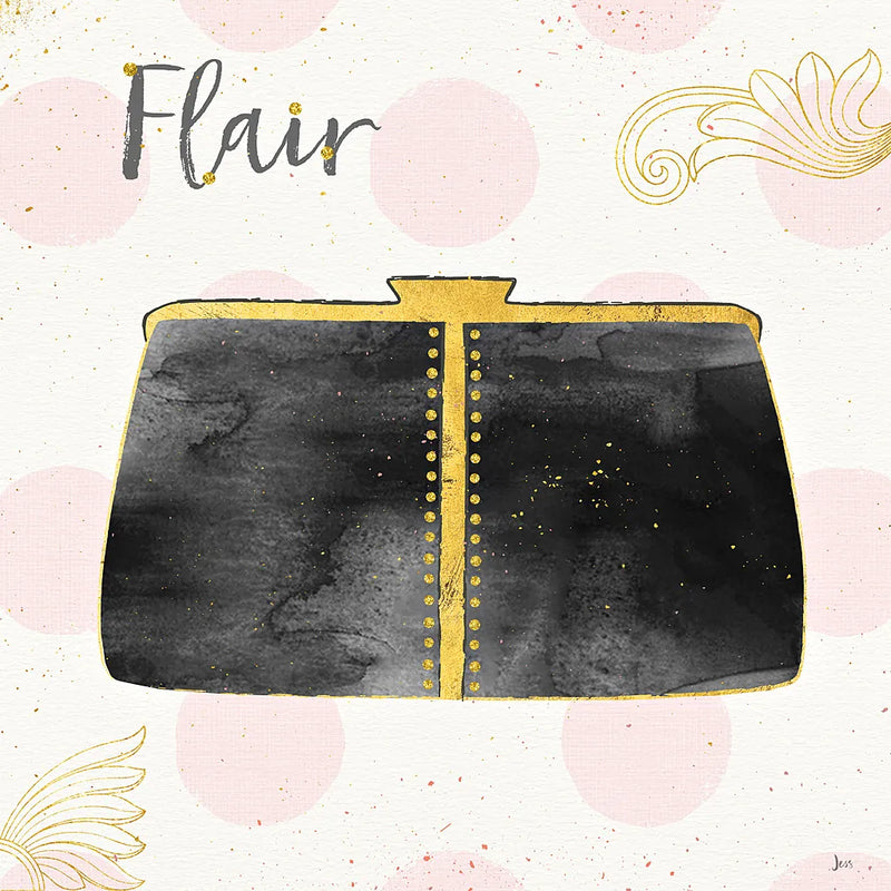 Fashion Blooms II Black by Jess Aiken. SKU 45818a. Archival Giclee Fine art print for wall decor.