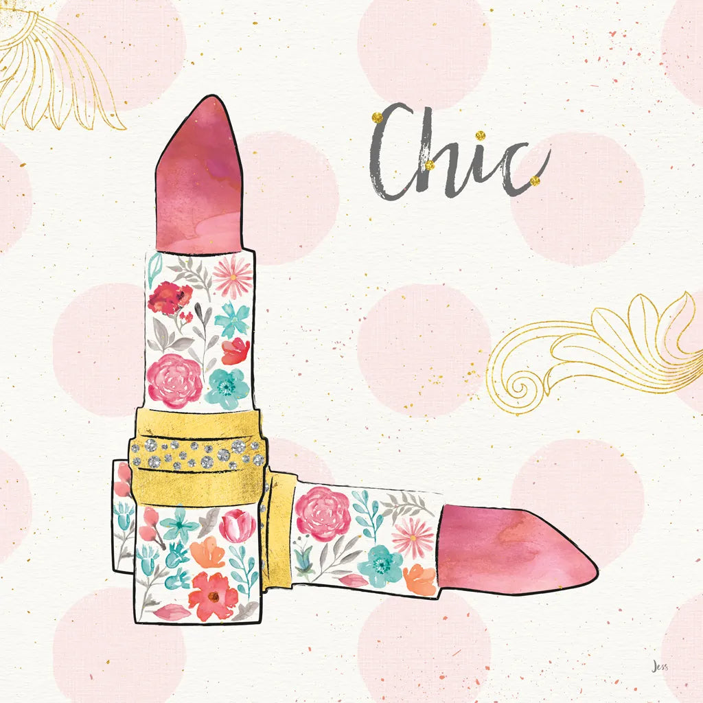 Fashion Blooms III by Jess Aiken. SKU 25999a. Archival Giclee Fine art print for wall decor.