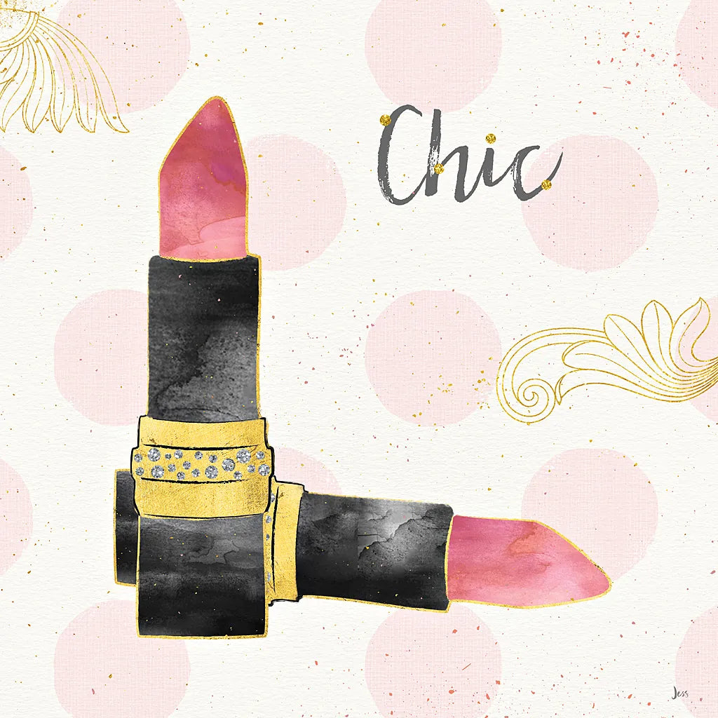 Fashion Blooms III Black by Jess Aiken. SKU 45819a. Archival Giclee Fine art print for wall decor.