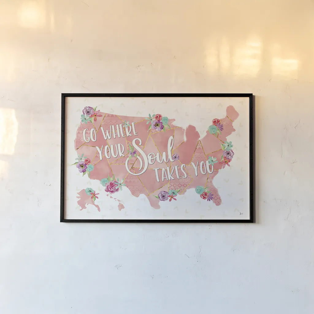 Floral Aspect I by Jess Aiken. shown as a paper print in a black flame. Available as a archival giclee rolled canvas, fine art paper, or poster print. SKU 37860i.