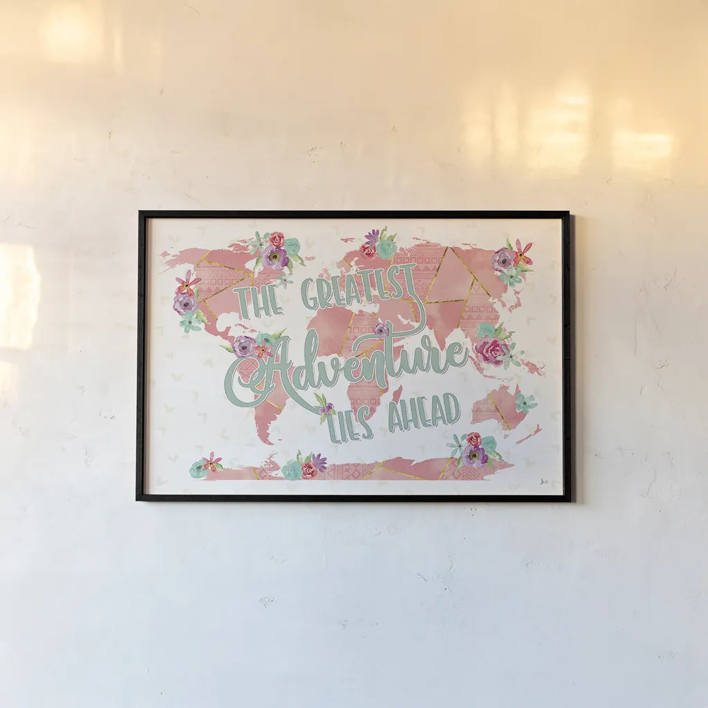 Floral Aspect II by Jess Aiken. shown as a paper print in a black flame. Available as a archival giclee rolled canvas, fine art paper, or poster print. SKU 37861i.