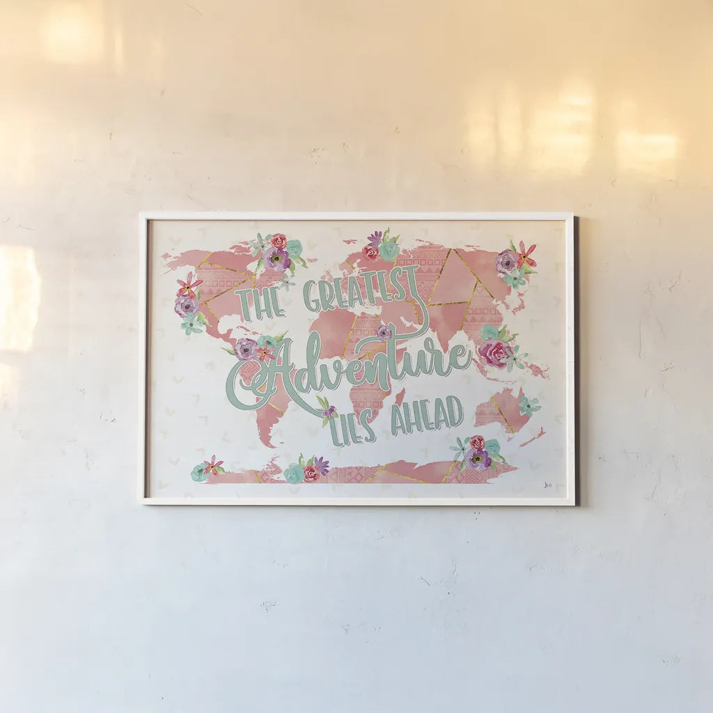 Floral Aspect II by Jess Aiken. shown as a paper print in a white frame. Available as a archival giclee rolled canvas, fine art paper, or poster print. SKU 37861i.