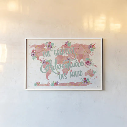 Floral Aspect II by Jess Aiken. shown as a paper print in a white frame. Available as a archival giclee rolled canvas, fine art paper, or poster print. SKU 37861i.