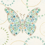 Flutterby Blooms I by Jess Aiken. SKU 26045a. Archival Giclee Fine art print for wall decor.
