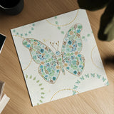 Flutterby Blooms I by Jess Aiken. Shown as a detailed flat fine art print, highlighting archival giclee quality. Available as an archival giclee rolled canvas, fine art paper, or poster print. SKU 26045a.