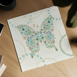Flutterby Blooms IV by Jess Aiken. Shown as a detailed flat fine art print, highlighting archival giclee quality. Available as an archival giclee rolled canvas, fine art paper, or poster print. SKU 26048a.