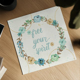 Flutterby Blooms VI by Jess Aiken. Shown as a detailed flat fine art print, highlighting archival giclee quality. Available as an archival giclee rolled canvas, fine art paper, or poster print. SKU 26050a.