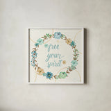Flutterby Blooms VI by Jess Aiken. Shown in a crisp white glass frame for a clean and minimalist style. Available as an archival giclee rolled canvas, fine art paper, or poster print. SKU 26050a.