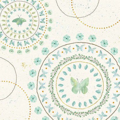 Flutterby Blooms VII by Jess Aiken. SKU 26051a. Archival Giclee Fine art print for wall decor.