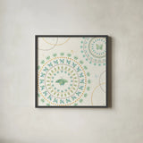 Flutterby Blooms VIII by Jess Aiken. Shown in a sleek black glass frame for a contemporary gallery look. Available as an archival giclee rolled canvas, fine art paper, or poster print. SKU 26052a.
