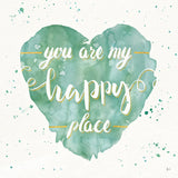 Happy Hearts II by Jess Aiken. SKU 31377a. Archival Giclee Fine art print for wall decor.