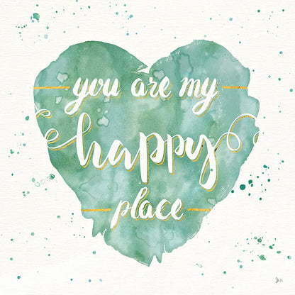 Happy Hearts II by Jess Aiken. SKU 31377a. Archival Giclee Fine art print for wall decor.