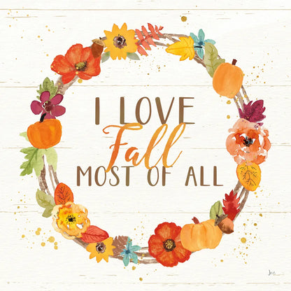 Harvest Wishes I on Wood by Jess Aiken. SKU 35663a. Archival Giclee Fine art print for wall decor.