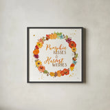 Harvest Wishes II by Jess Aiken. Shown in a sleek black glass frame for a contemporary gallery look. Available as an archival giclee rolled canvas, fine art paper, or poster print. SKU 34876a.