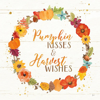 Harvest Wishes II on Wood by Jess Aiken. SKU 44936a. Archival Giclee Fine art print for wall decor.