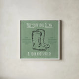 Home Grown I by Jess Aiken. Shown in a crisp white glass frame for a clean and minimalist style. Available as an archival giclee rolled canvas, fine art paper, or poster print. SKU 71541a.