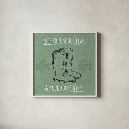 Home Grown I by Jess Aiken. Shown in a crisp white glass frame for a clean and minimalist style. Available as an archival giclee rolled canvas, fine art paper, or poster print. SKU 71541a.