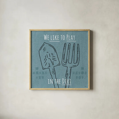 Home Grown II by Jess Aiken. Shown in a natural wood glass frame for a timeless modern aesthetic. Available as an archival giclee rolled canvas, fine art paper, or poster print. SKU 71542a.