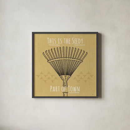 Home Grown III by Jess Aiken. Shown in a sleek black glass frame for a contemporary gallery look. Available as an archival giclee rolled canvas, fine art paper, or poster print. SKU 71543a.