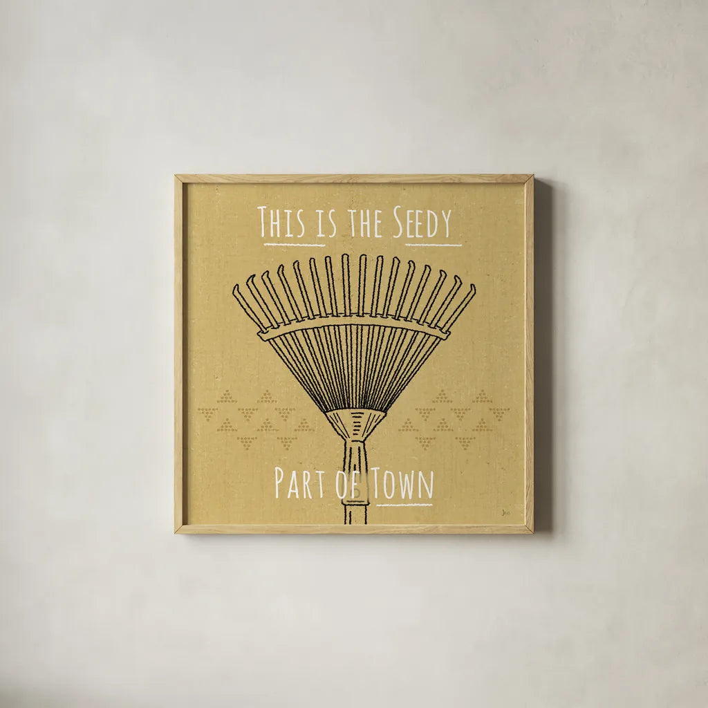 Home Grown III by Jess Aiken. Shown in a natural wood glass frame for a timeless modern aesthetic. Available as an archival giclee rolled canvas, fine art paper, or poster print. SKU 71543a.