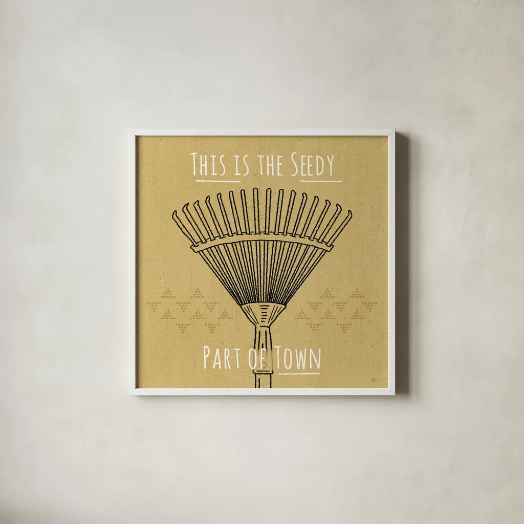 Home Grown III by Jess Aiken. Shown in a crisp white glass frame for a clean and minimalist style. Available as an archival giclee rolled canvas, fine art paper, or poster print. SKU 71543a.