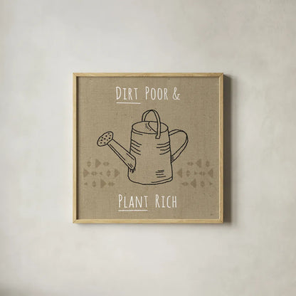 Home Grown IV by Jess Aiken. Shown in a natural wood glass frame for a timeless modern aesthetic. Available as an archival giclee rolled canvas, fine art paper, or poster print. SKU 71544a.