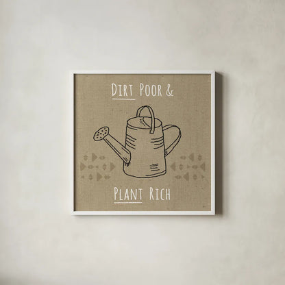 Home Grown IV by Jess Aiken. Shown in a crisp white glass frame for a clean and minimalist style. Available as an archival giclee rolled canvas, fine art paper, or poster print. SKU 71544a.