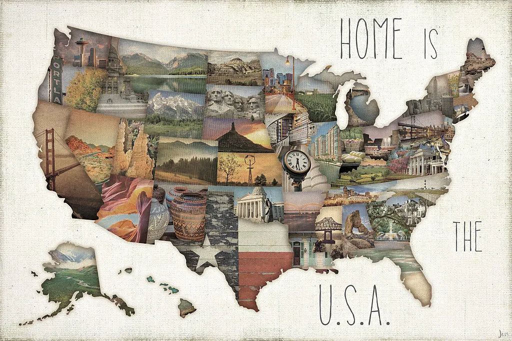 InstaStates IX by Jess Aiken. SKU 21791i. Archival Giclee Fine art print for wall decor.