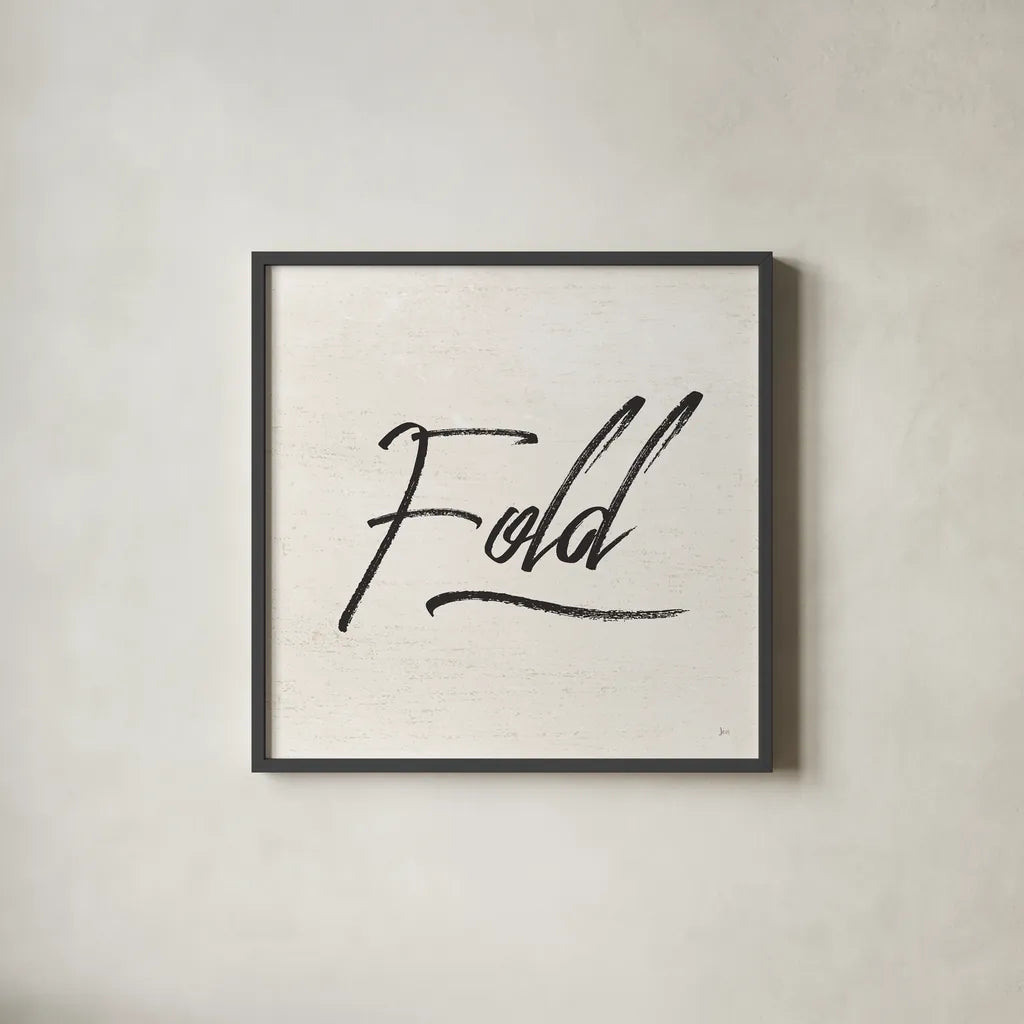 Laundry Script III by Jess Aiken. Shown in a sleek black glass frame for a contemporary gallery look. Available as an archival giclee rolled canvas, fine art paper, or poster print. SKU 66271a.