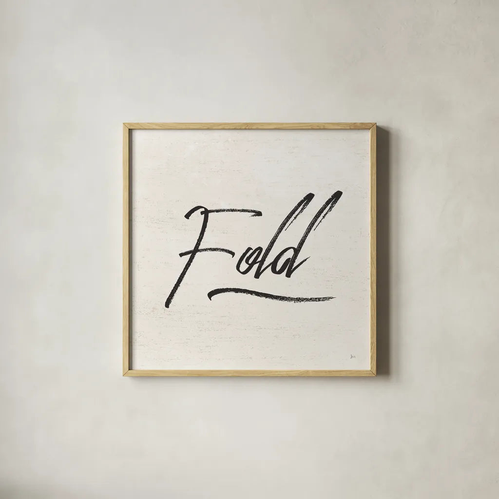 Laundry Script III by Jess Aiken. Shown in a natural wood glass frame for a timeless modern aesthetic. Available as an archival giclee rolled canvas, fine art paper, or poster print. SKU 66271a.