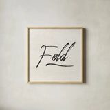 Laundry Script III by Jess Aiken. Shown in a natural wood glass frame for a timeless modern aesthetic. Available as an archival giclee rolled canvas, fine art paper, or poster print. SKU 66271a.