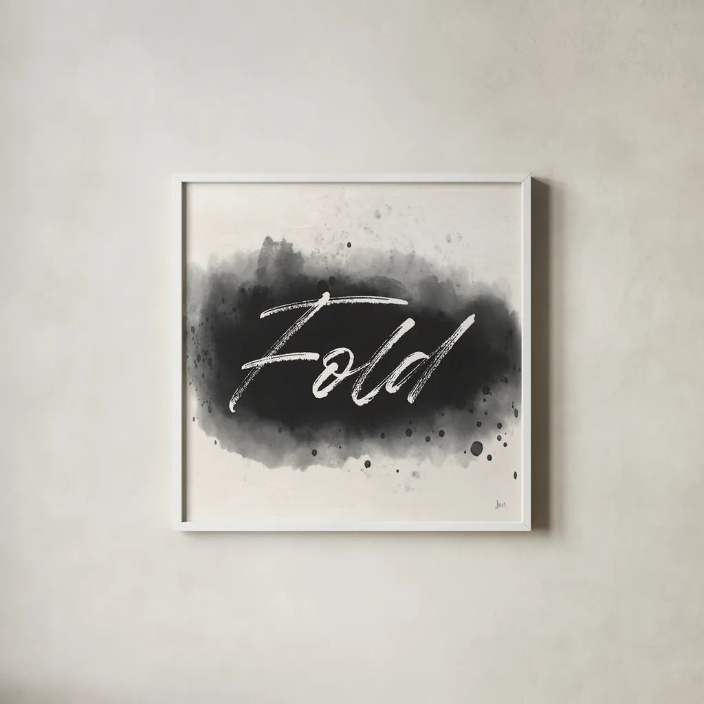 Laundry Splash III by Jess Aiken. Shown in a crisp white glass frame for a clean and minimalist style. Available as an archival giclee rolled canvas, fine art paper, or poster print. SKU 66268a.