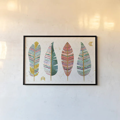 Light as a Feather I by Jess Aiken. shown as a paper print in a black flame. Available as a archival giclee rolled canvas, fine art paper, or poster print. SKU 32029i.