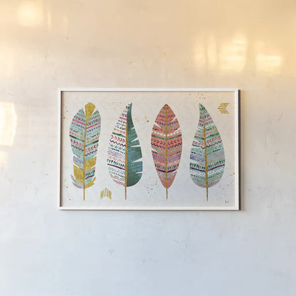 Light as a Feather I by Jess Aiken. shown as a paper print in a white frame. Available as a archival giclee rolled canvas, fine art paper, or poster print. SKU 32029i.