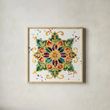 Little Jewels I by Jess Aiken. Shown in a natural wood glass frame for a timeless modern aesthetic. Available as an archival giclee rolled canvas, fine art paper, or poster print. SKU 20922a.