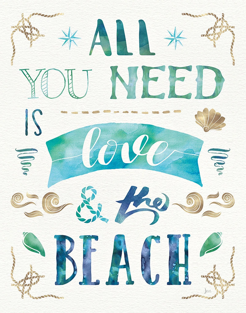 Love and the Beach I by Jess Aiken