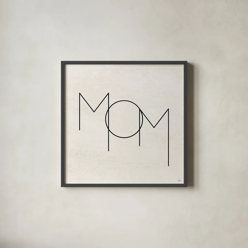 Parents I by Jess Aiken. Shown in a sleek black glass frame for a contemporary gallery look. Available as an archival giclee rolled canvas, fine art paper, or poster print. SKU 67537a.
