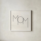 Parents I by Jess Aiken. Shown in a crisp white glass frame for a clean and minimalist style. Available as an archival giclee rolled canvas, fine art paper, or poster print. SKU 67537a.