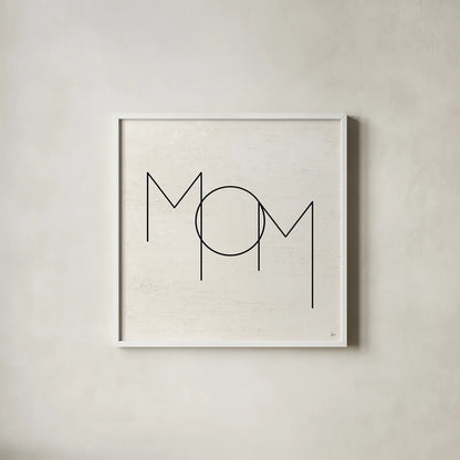 Parents I by Jess Aiken. Shown in a crisp white glass frame for a clean and minimalist style. Available as an archival giclee rolled canvas, fine art paper, or poster print. SKU 67537a.