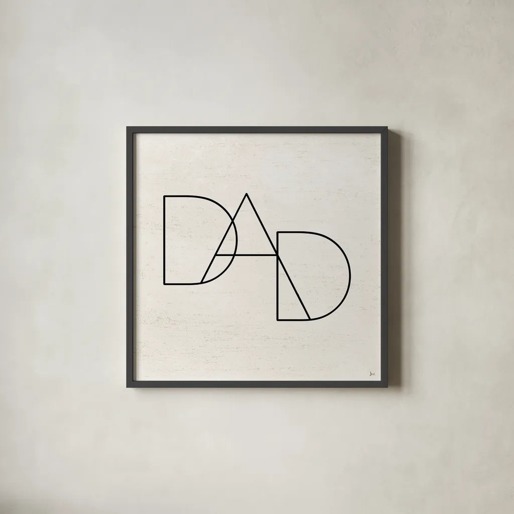 Parents II by Jess Aiken. Shown in a sleek black glass frame for a contemporary gallery look. Available as an archival giclee rolled canvas, fine art paper, or poster print. SKU 67538a.