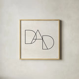Parents II by Jess Aiken. Shown in a natural wood glass frame for a timeless modern aesthetic. Available as an archival giclee rolled canvas, fine art paper, or poster print. SKU 67538a.
