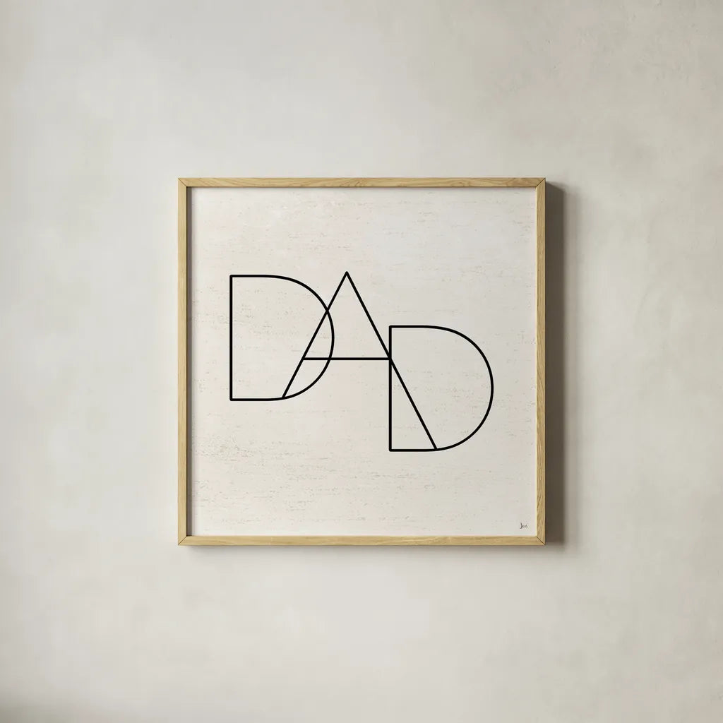 Parents II by Jess Aiken. Shown in a natural wood glass frame for a timeless modern aesthetic. Available as an archival giclee rolled canvas, fine art paper, or poster print. SKU 67538a.