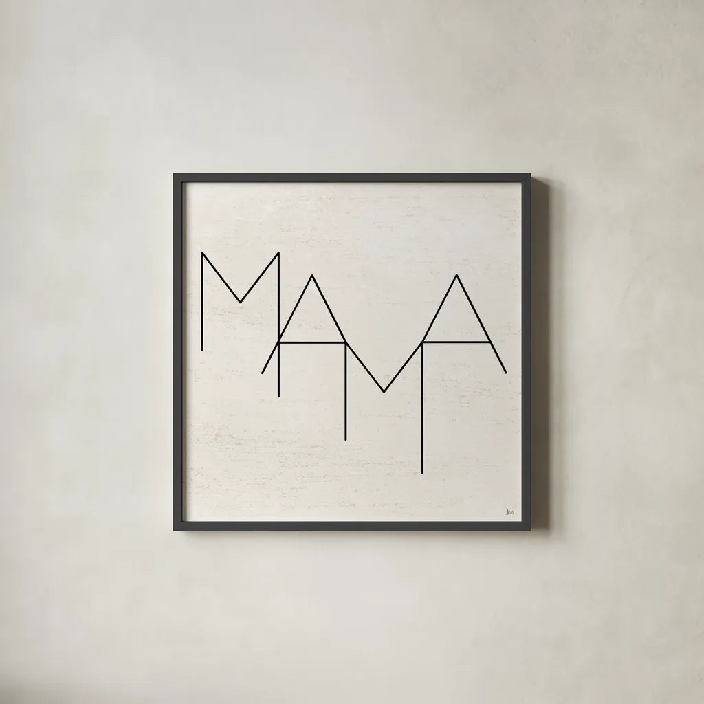 Parents III by Jess Aiken. Shown in a sleek black glass frame for a contemporary gallery look. Available as an archival giclee rolled canvas, fine art paper, or poster print. SKU 67539a.