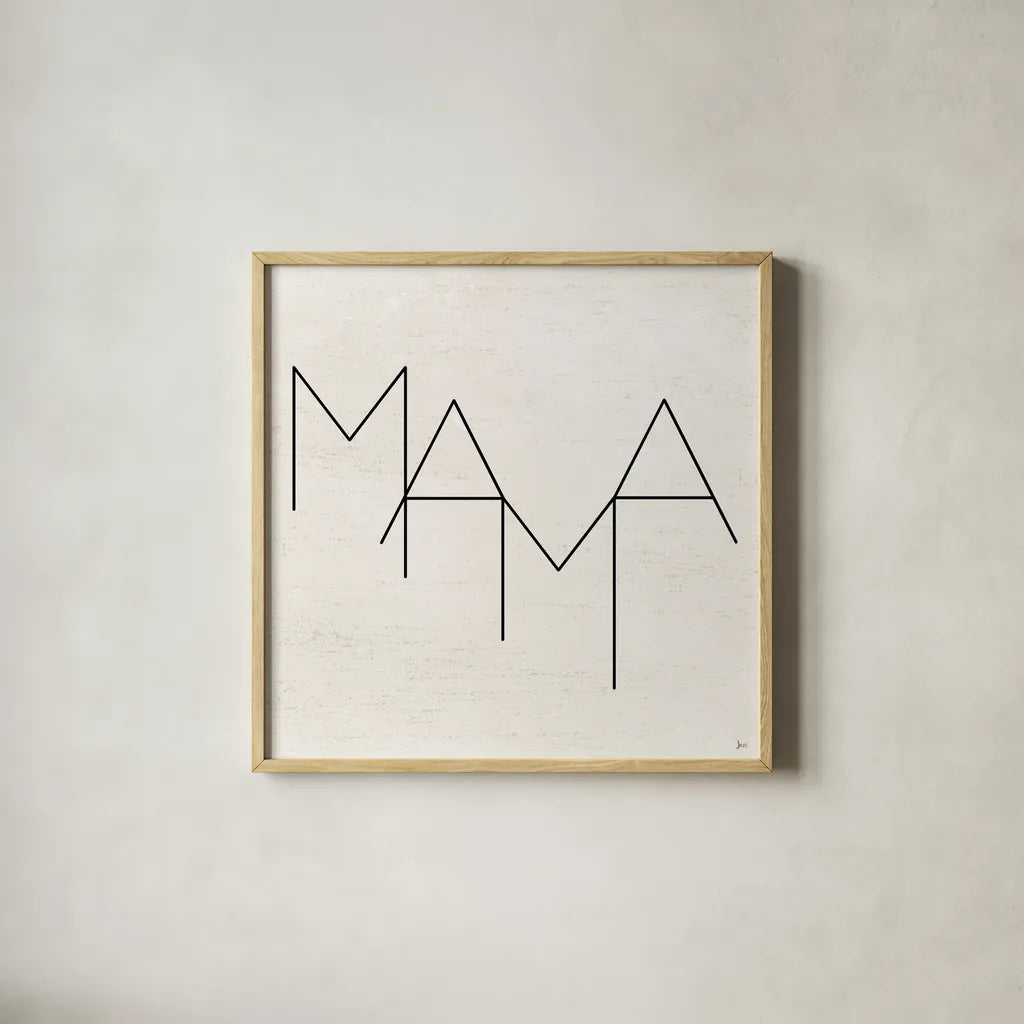 Parents III by Jess Aiken. Shown in a natural wood glass frame for a timeless modern aesthetic. Available as an archival giclee rolled canvas, fine art paper, or poster print. SKU 67539a.