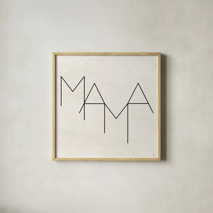 Parents III by Jess Aiken. Shown in a natural wood glass frame for a timeless modern aesthetic. Available as an archival giclee rolled canvas, fine art paper, or poster print. SKU 67539a.