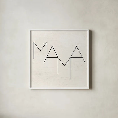 Parents III by Jess Aiken. Shown in a crisp white glass frame for a clean and minimalist style. Available as an archival giclee rolled canvas, fine art paper, or poster print. SKU 67539a.