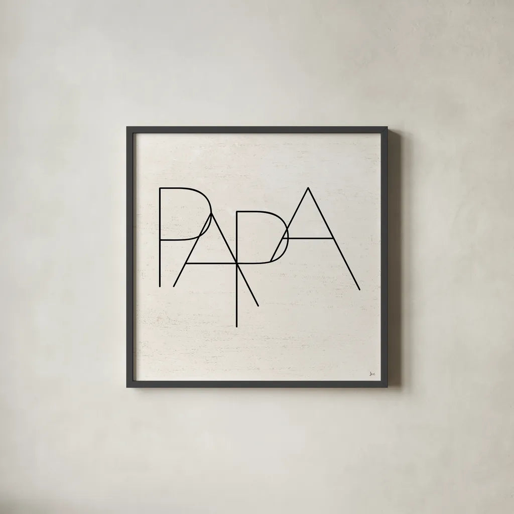 Parents IV by Jess Aiken. Shown in a sleek black glass frame for a contemporary gallery look. Available as an archival giclee rolled canvas, fine art paper, or poster print. SKU 67540a.