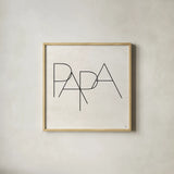 Parents IV by Jess Aiken. Shown in a natural wood glass frame for a timeless modern aesthetic. Available as an archival giclee rolled canvas, fine art paper, or poster print. SKU 67540a.