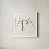 Parents IV by Jess Aiken. Shown in a crisp white glass frame for a clean and minimalist style. Available as an archival giclee rolled canvas, fine art paper, or poster print. SKU 67540a.